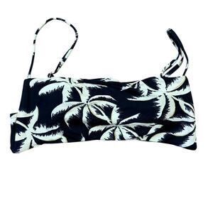 Billabong Swim Palm Tree Bandeau Bikini Bra Top Women’s M Beach Vacation Island